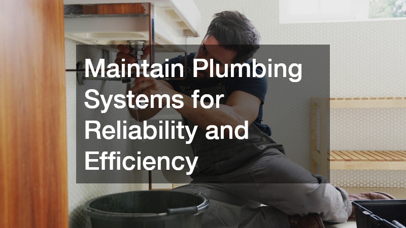 Maintain Plumbing Systems for Reliability and Efficiency