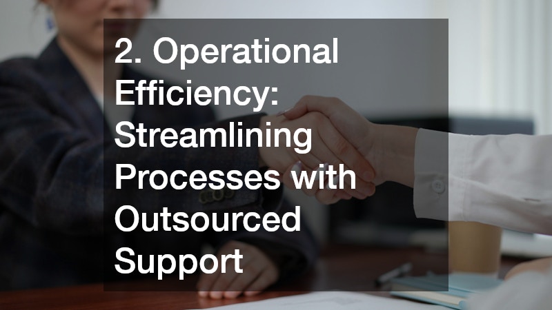 2. Operational Efficiency: Streamlining Processes with Outsourced Support