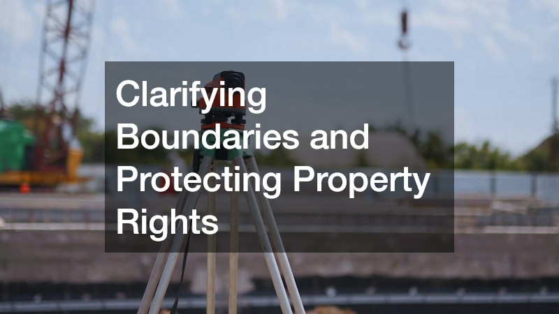 Clarifying Boundaries and Protecting Property Rights
