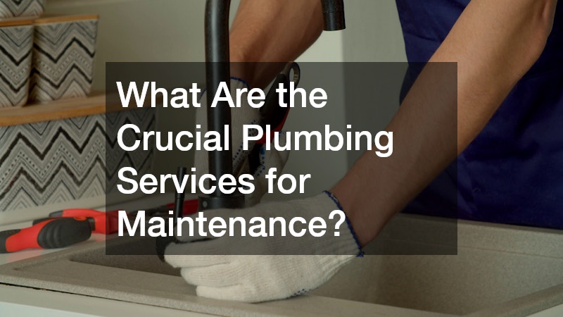 What Are the Crucial Plumbing Services for Maintenance?