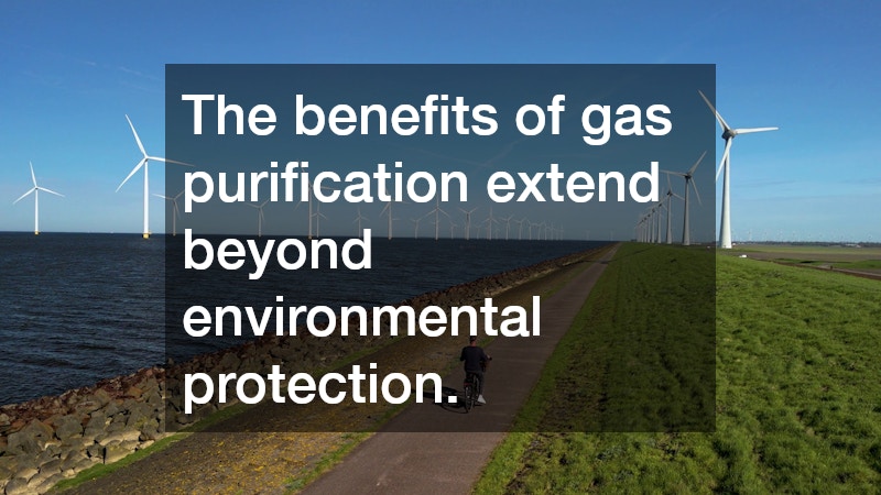 The benefits of gas purification extend beyond environmental protection.