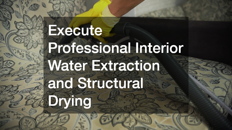 Execute Professional Interior Water Extraction and Structural Drying