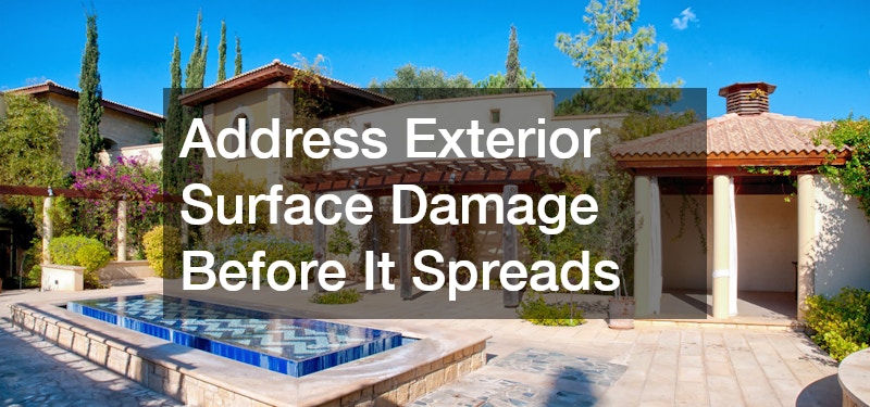 Address Exterior Surface Damage Before It Spreads