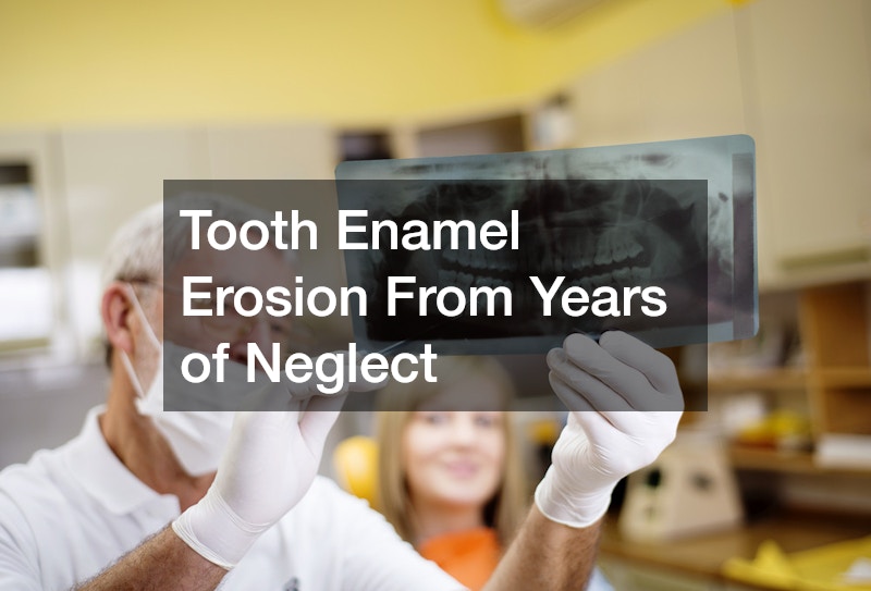 Tooth Enamel Erosion From Years of Neglect