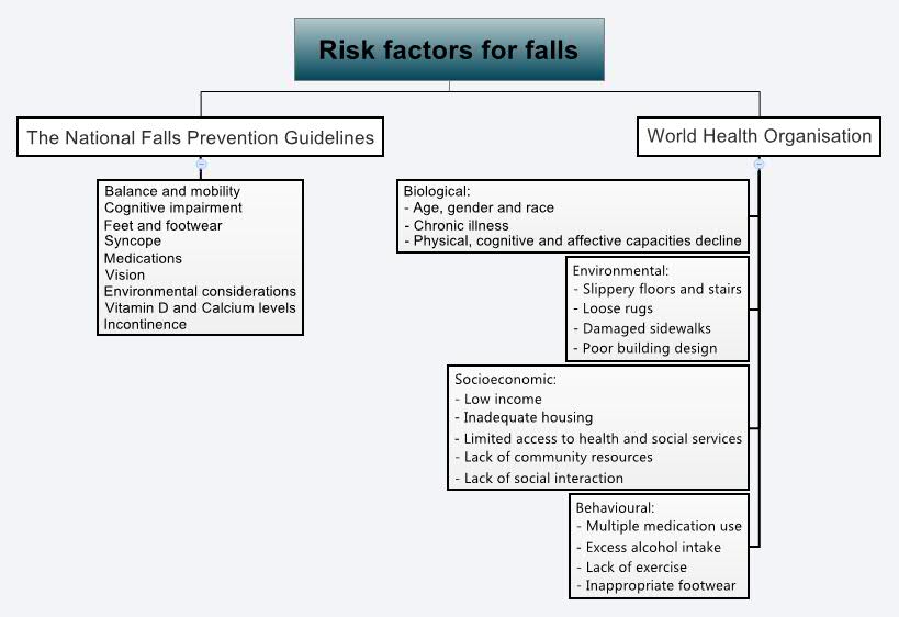 Risk factors for falls XMind Mind Mapping Software