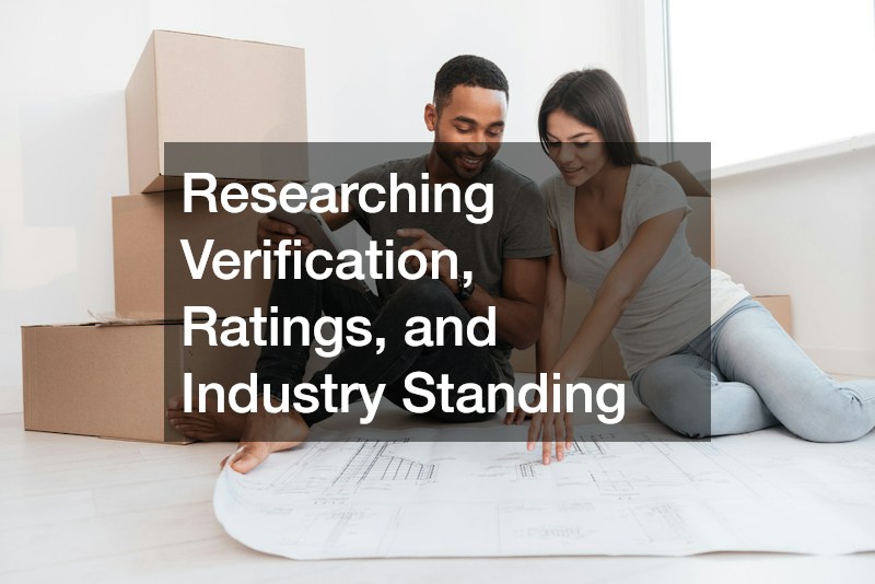 Researching Verification, Ratings, and Industry Standing