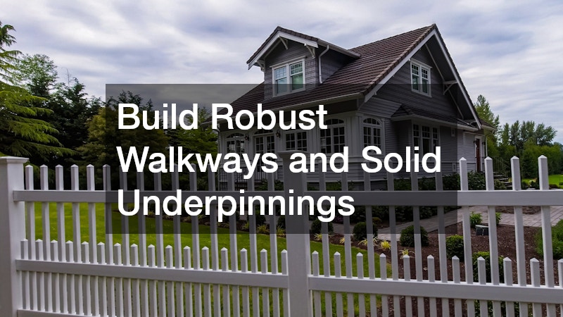 Build Robust Walkways and Solid Underpinnings