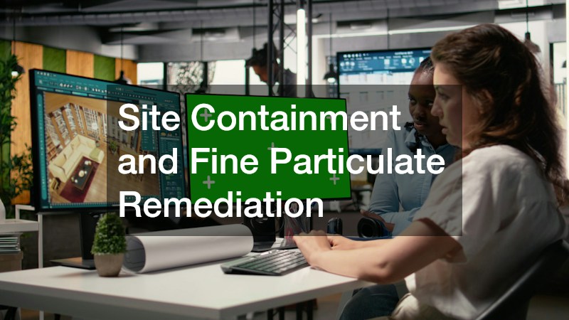 Site Containment and Fine Particulate Remediation