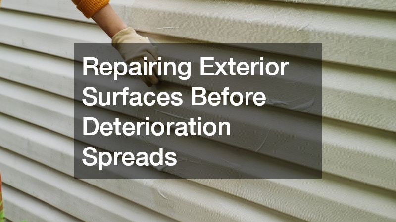 Repairing Exterior Surfaces Before Deterioration Spreads