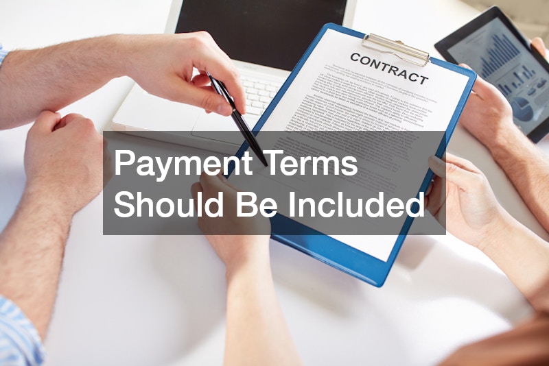 Payment Terms Should Be Included