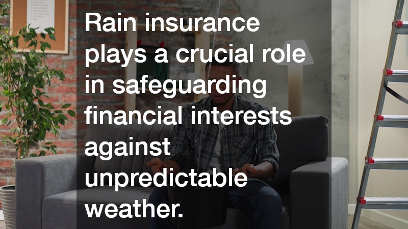 Rain insurance plays a crucial role in safeguarding financial interests against unpredictable weather.