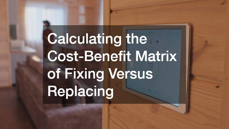 Calculating the Cost-Benefit Matrix of Fixing Versus Replacing