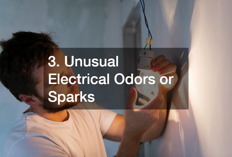 3. Unusual Electrical Odors or Sparks