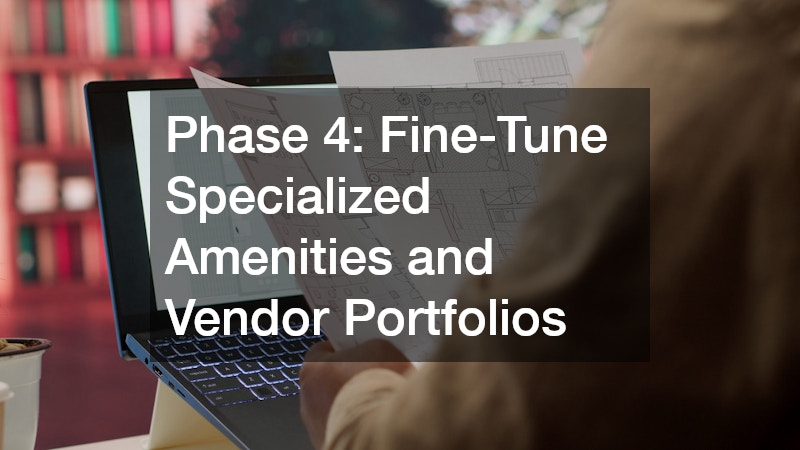 Phase 4: Fine-Tune Specialized Amenities and Vendor Portfolios