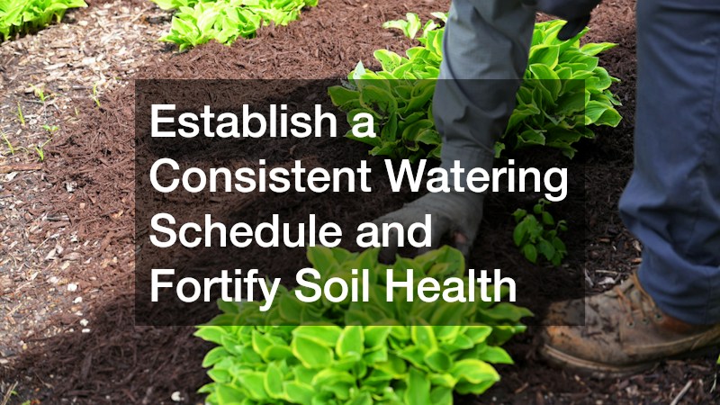Establish a Consistent Watering Schedule and Fortify Soil Health