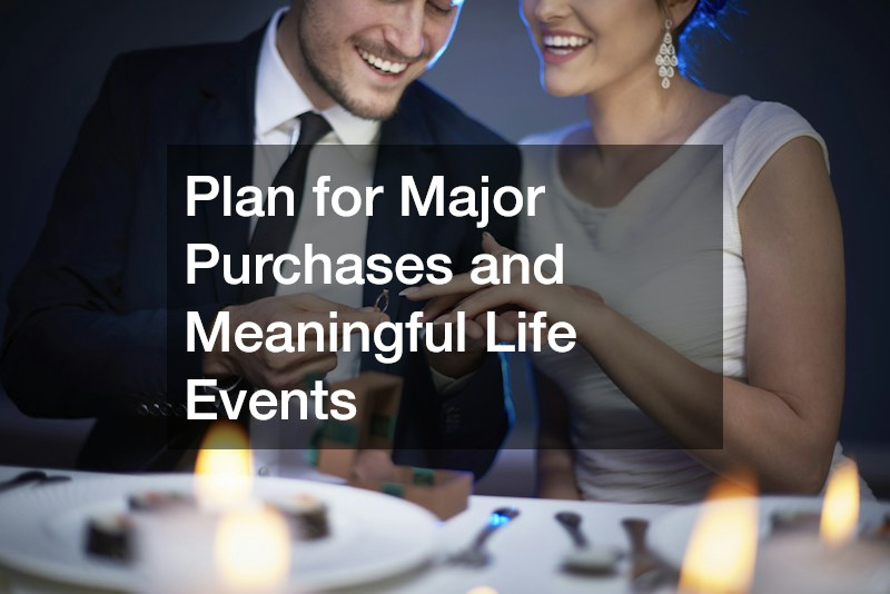 Plan for Major Purchases and Meaningful Life Events