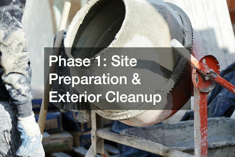 Phase 1: Site Preparation & Exterior Cleanup