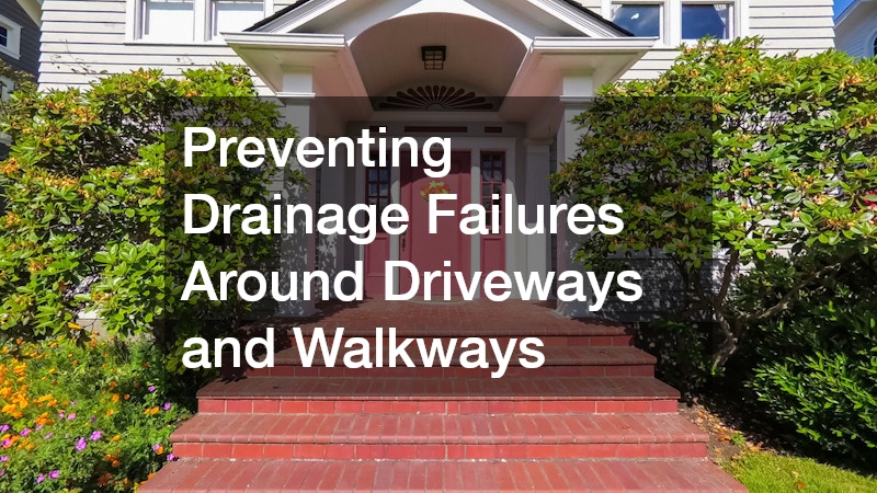 Preventing Drainage Failures Around Driveways and Walkways