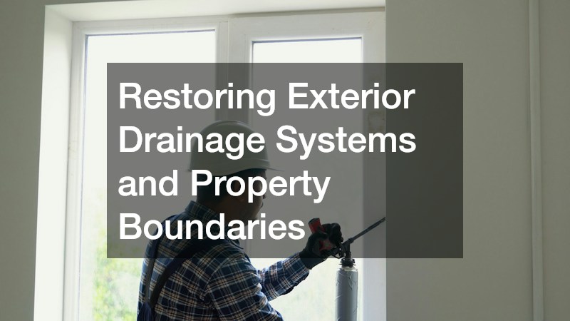 Restoring Exterior Drainage Systems and Property Boundaries