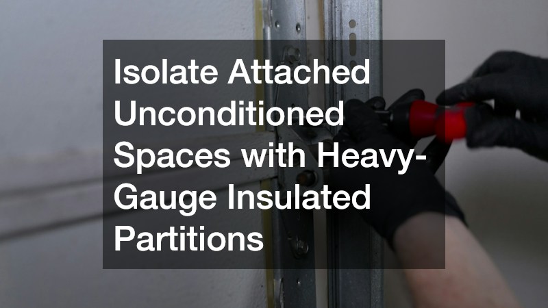 Isolate Attached Unconditioned Spaces with Heavy-Gauge Insulated Partitions