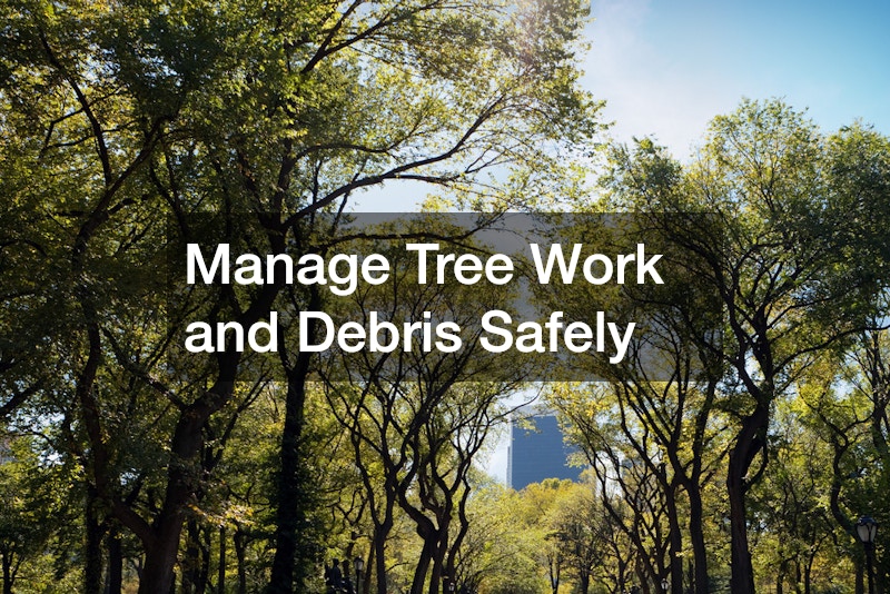 Manage Tree Work and Debris Safely