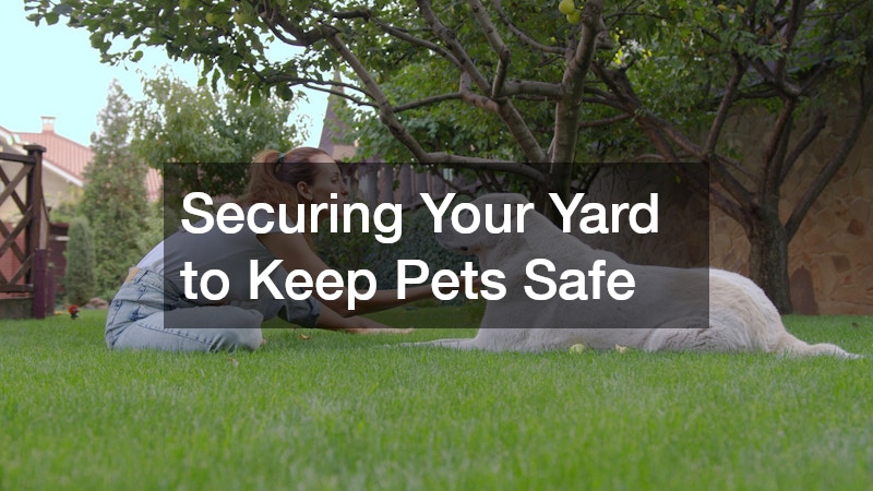 Securing Your Yard to Keep Pets Safe