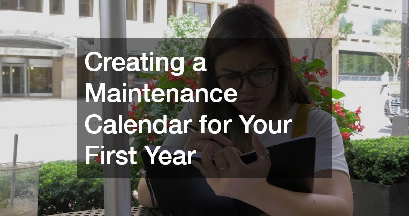 Creating a Maintenance Calendar for Your First Year