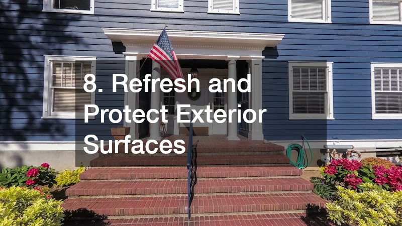 8. Refresh and Protect Exterior Surfaces