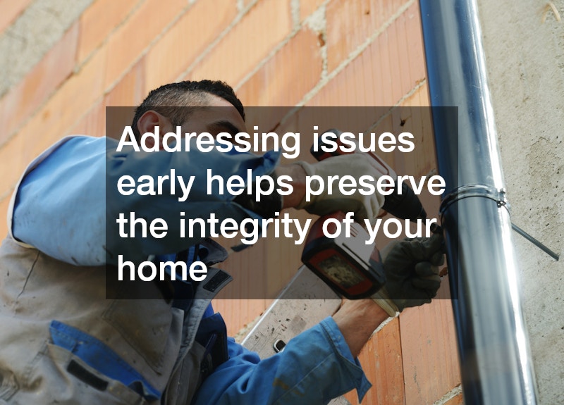 Addressing issues early helps preserve the integrity of your home