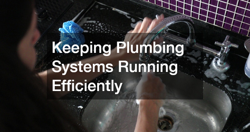 Keeping Plumbing Systems Running Efficiently