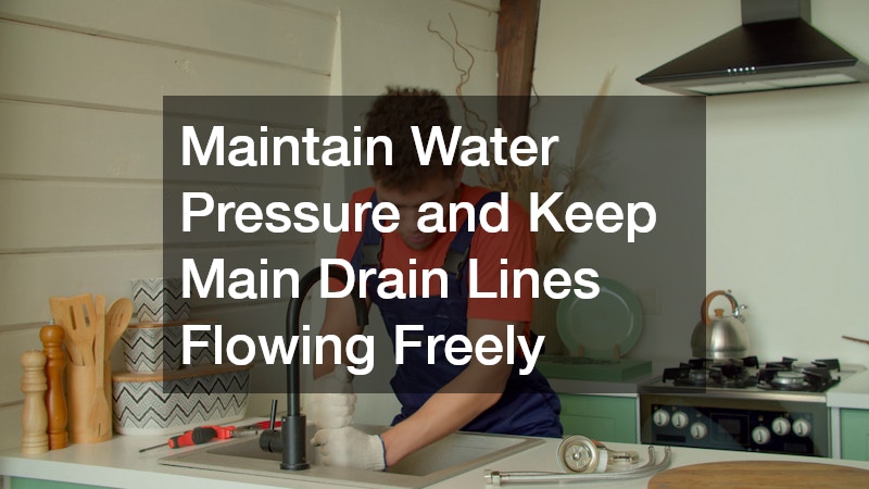 Maintain Water Pressure and Keep Main Drain Lines Flowing Freely