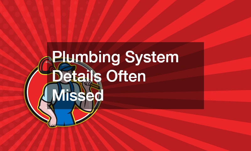 Plumbing System Details Often Missed