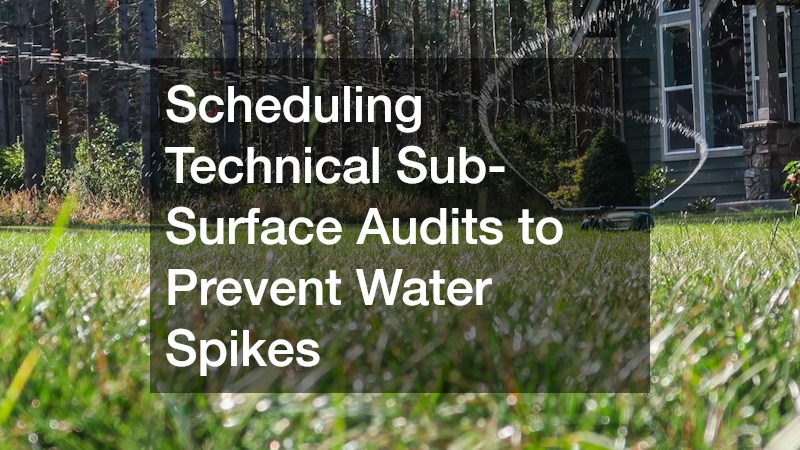 Scheduling Technical Sub-Surface Audits to Prevent Water Spikes