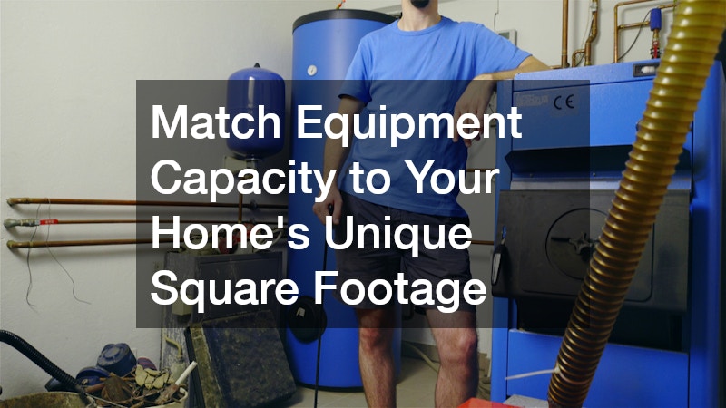 Match Equipment Capacity to Your Home