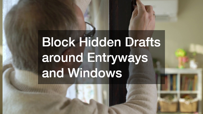 Block Hidden Drafts around Entryways and Windows