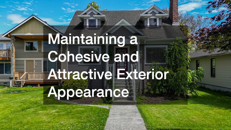 Maintaining a Cohesive and Attractive Exterior Appearance