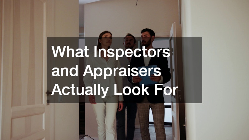 What Inspectors and Appraisers Actually Look For