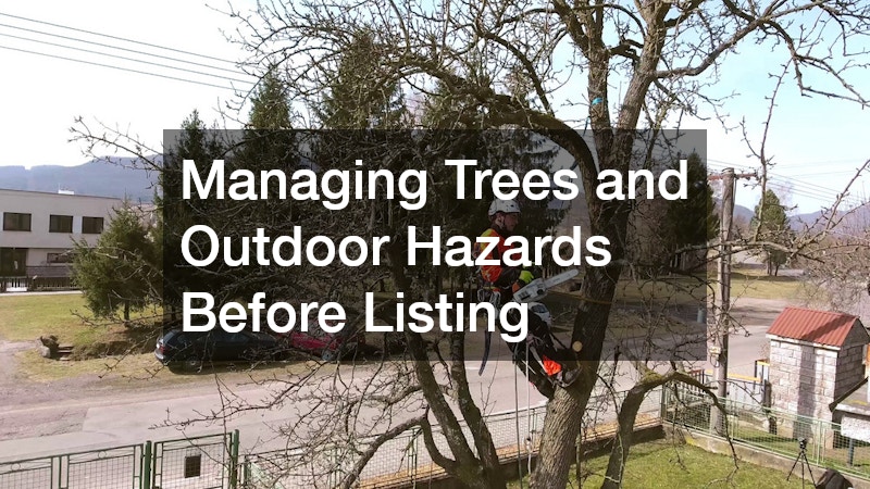 Managing Trees and Outdoor Hazards Before Listing