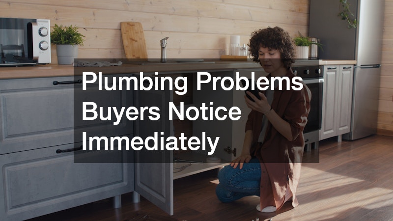 Plumbing Problems Buyers Notice Immediately