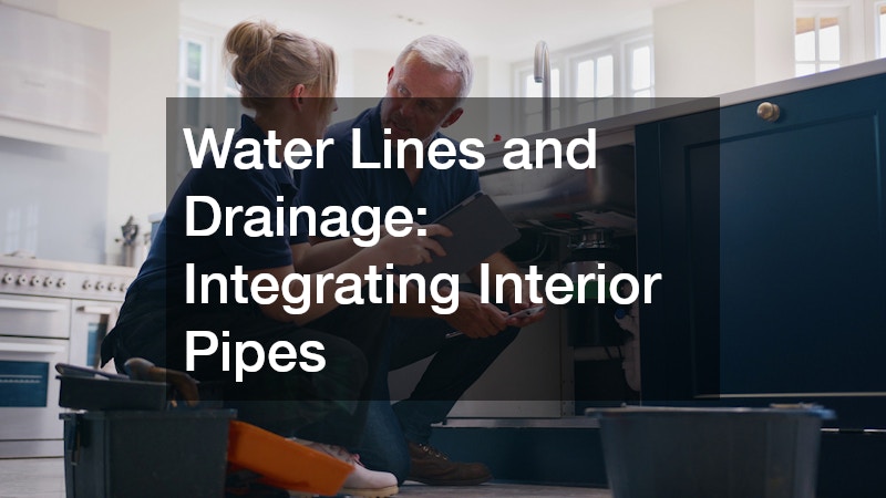 Water Lines and Drainage: Integrating Interior Pipes