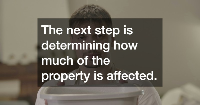 The next step is determining how much of the property is affected.