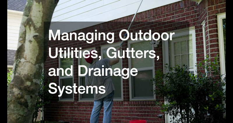 Managing Outdoor Utilities, Gutters, and Drainage Systems