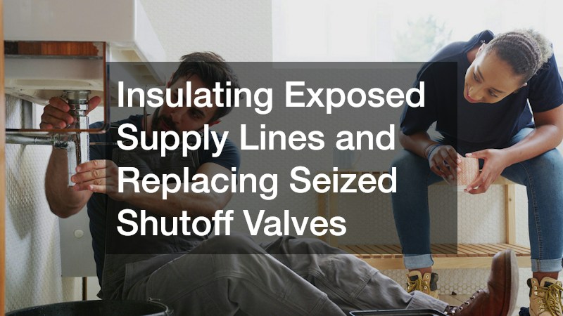 Insulating Exposed Supply Lines and Replacing Seized Shutoff Valves