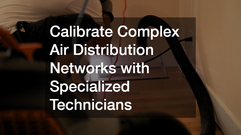 Calibrate Complex Air Distribution Networks with Specialized Technicians