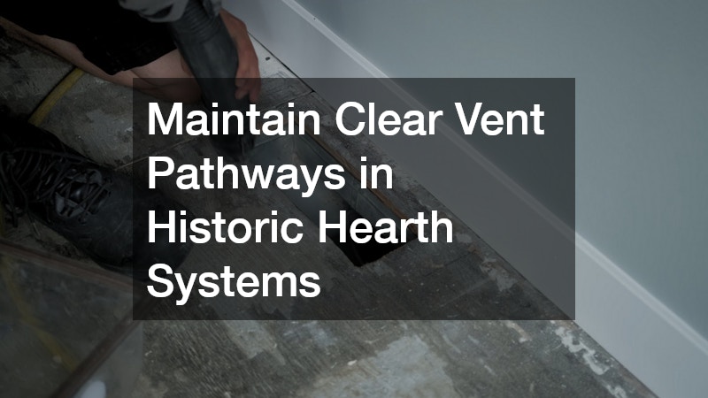 Maintain Clear Vent Pathways in Historic Hearth Systems