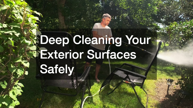Deep Cleaning Your Exterior Surfaces Safely