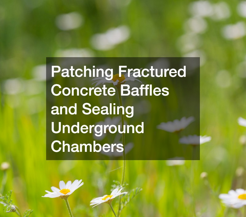 Patching Fractured Concrete Baffles and Sealing Underground Chambers