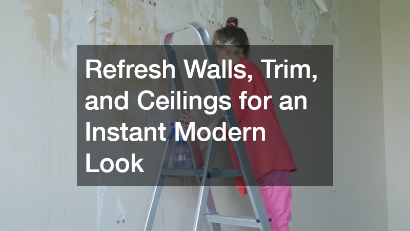 Refresh Walls, Trim, and Ceilings for an Instant Modern Look