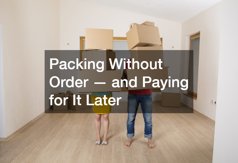 Packing Without Order — and Paying for It Later