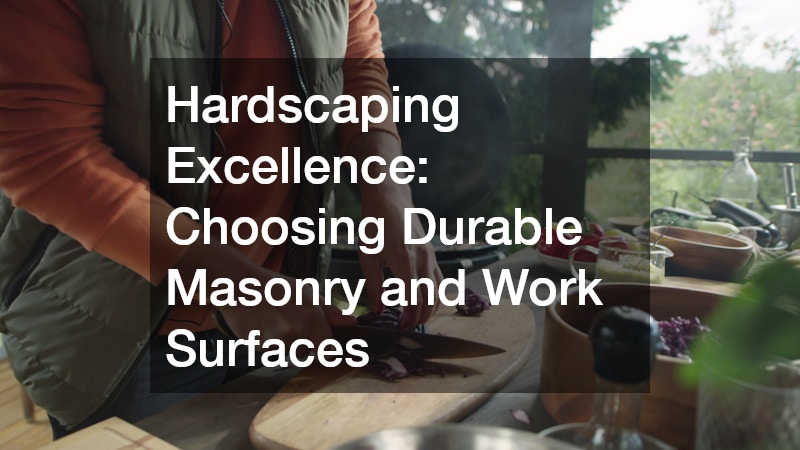 Hardscaping Excellence: Choosing Durable Masonry and Work Surfaces